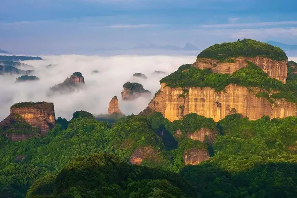Danxia Mountain Scenic Area in Shaoguan - Guangdong Tourist Attraction