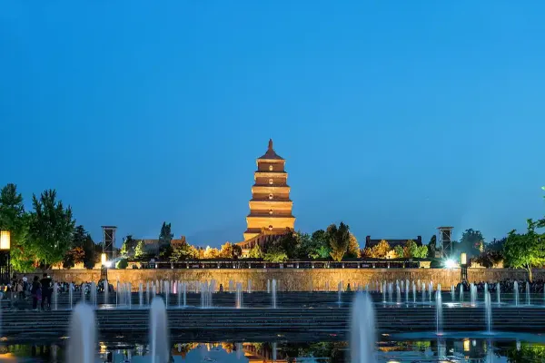 Big Wild Goose Pagoda Scenic Area in Xi'an - Shaanxi Tourist Attraction