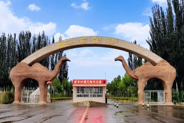 新和沙漠花海景区 - 新疆旅游景区