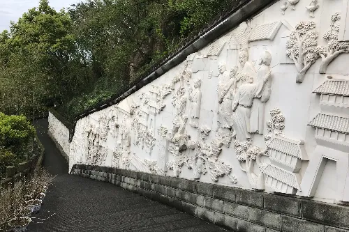 關公浮雕藝術牆
