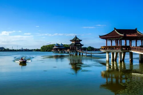 Blue Lake and Green Islands