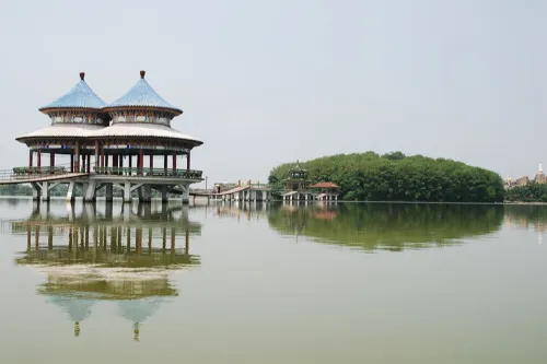 Blue Lake and Green Islands