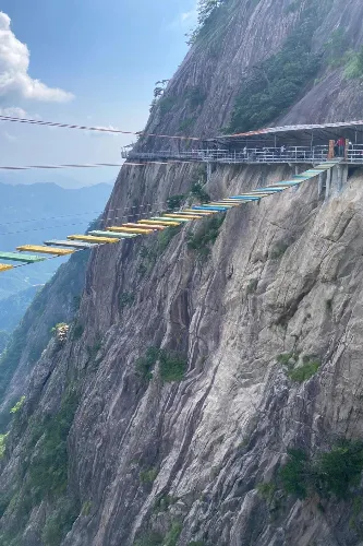 High-Altitude Suspension Bridge