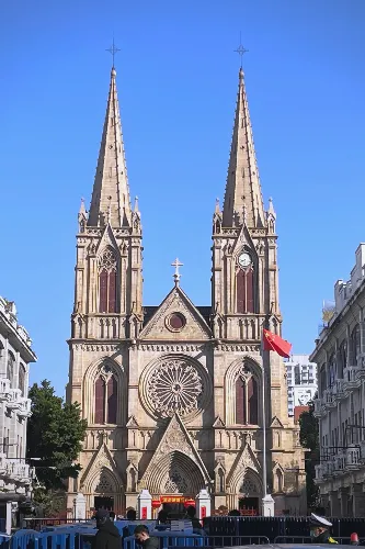Twin Spired Stone Bell Towers